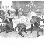 Charles Danna Gibson,
They Are Only Collecting The Usual Fans and Gloves, 1897 cdg1