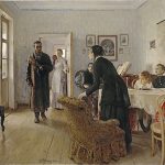 PZ 401:39 Inv 740
Ilya Repin
They Did Not Expect Him, 1884-88
The State Tretyakov Gallery
