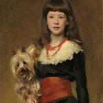 John Singer Sargent (American, 1856 - 1925 ), Miss Beatrice Townsend, 1882, oil on canvas, Collection of Mr. and Mrs. Paul Mellon